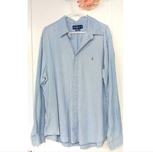Ralph Lauren blue jean button up